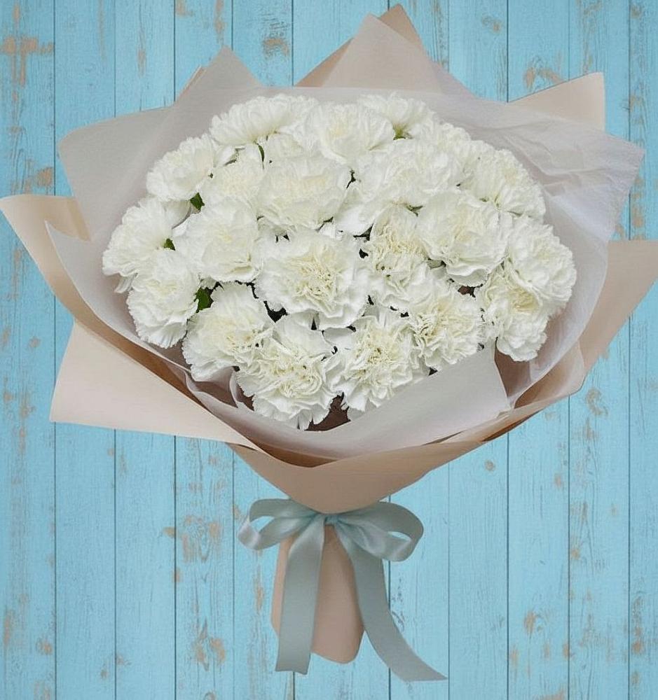 Букет цветов из: Гвоздики в Бекешевской