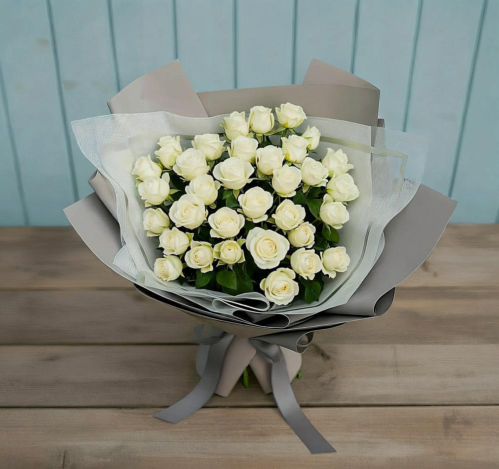 Букет Белоснежная нежность в Бекешевской