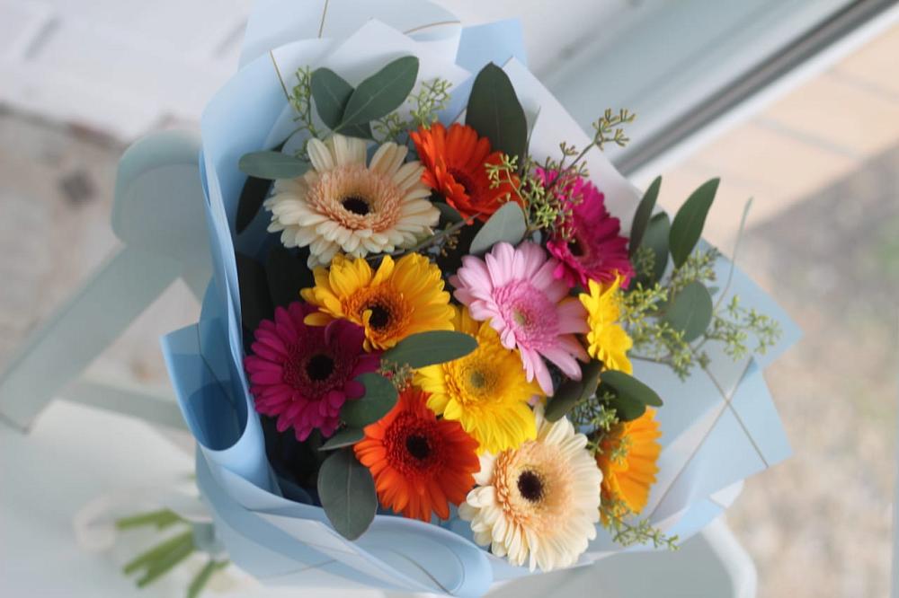 Букет цветов из: Герберы в Бекешевской