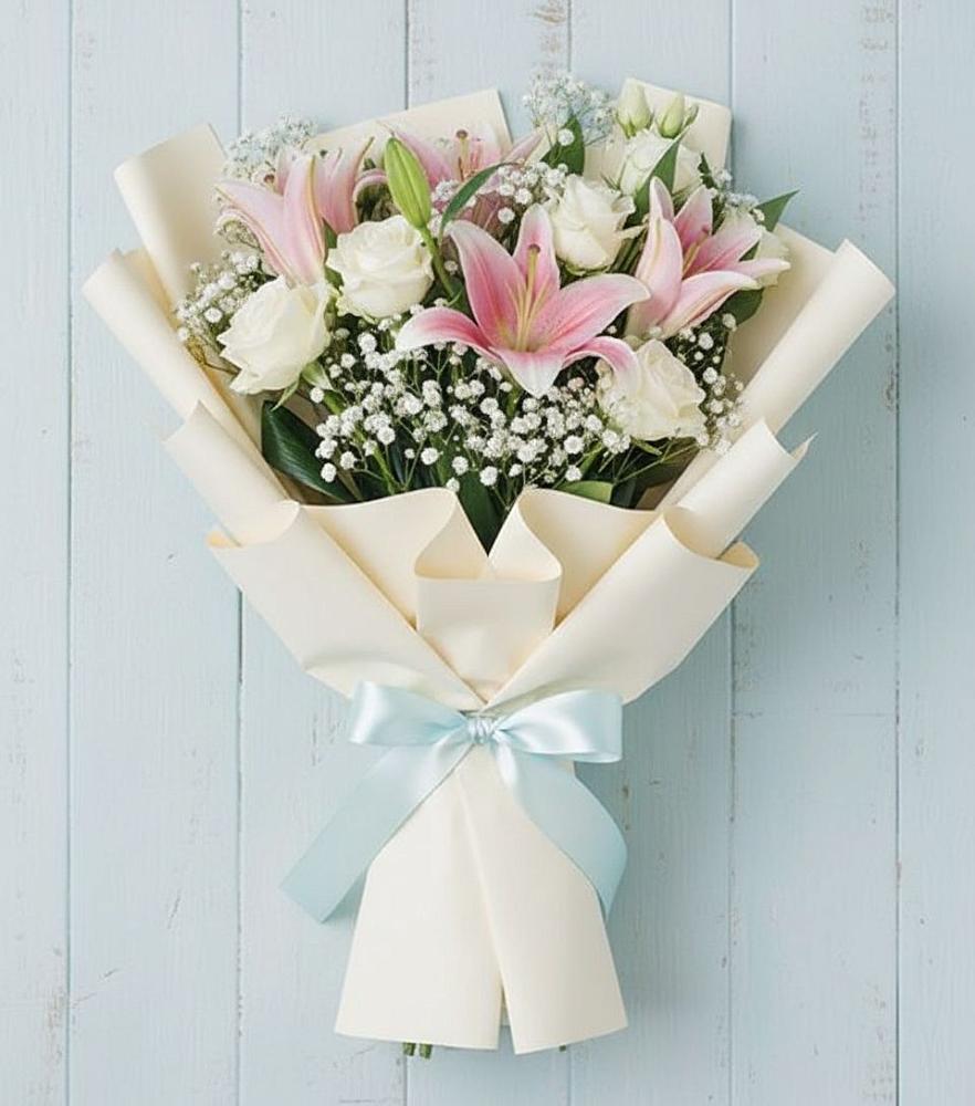 Букет цветов из: Лилии в Бекешевской