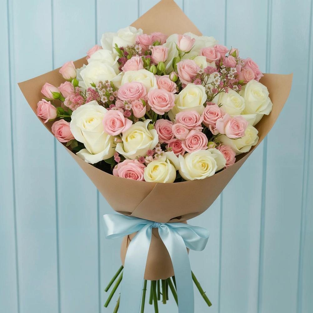 Букет цветов из: Розы в Бекешевской