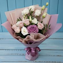 Букет цветов из:  Розы и Лизиантусы #REPLACE_PRED# Бекешевской