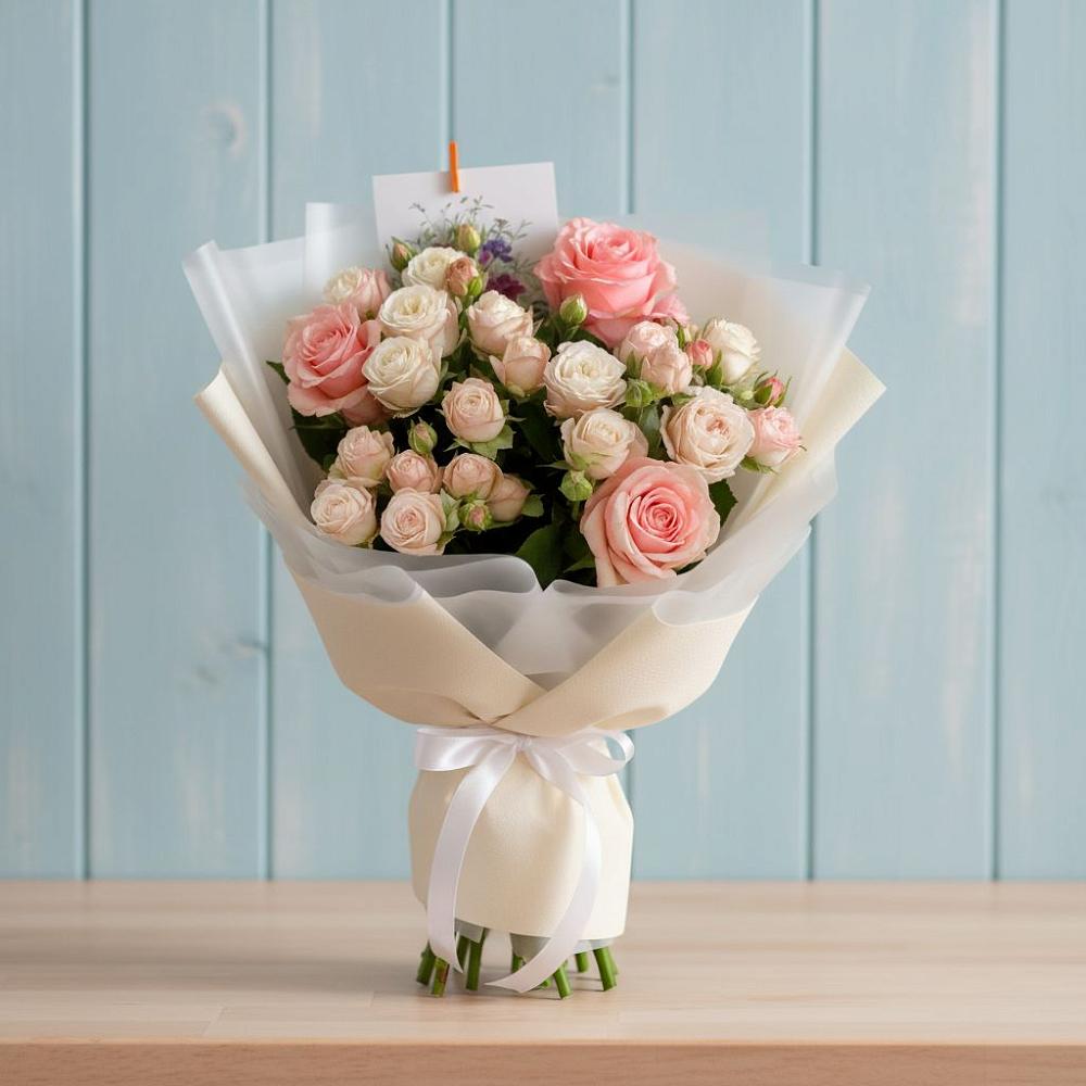 Букет цветов из: Розы в Бекешевской