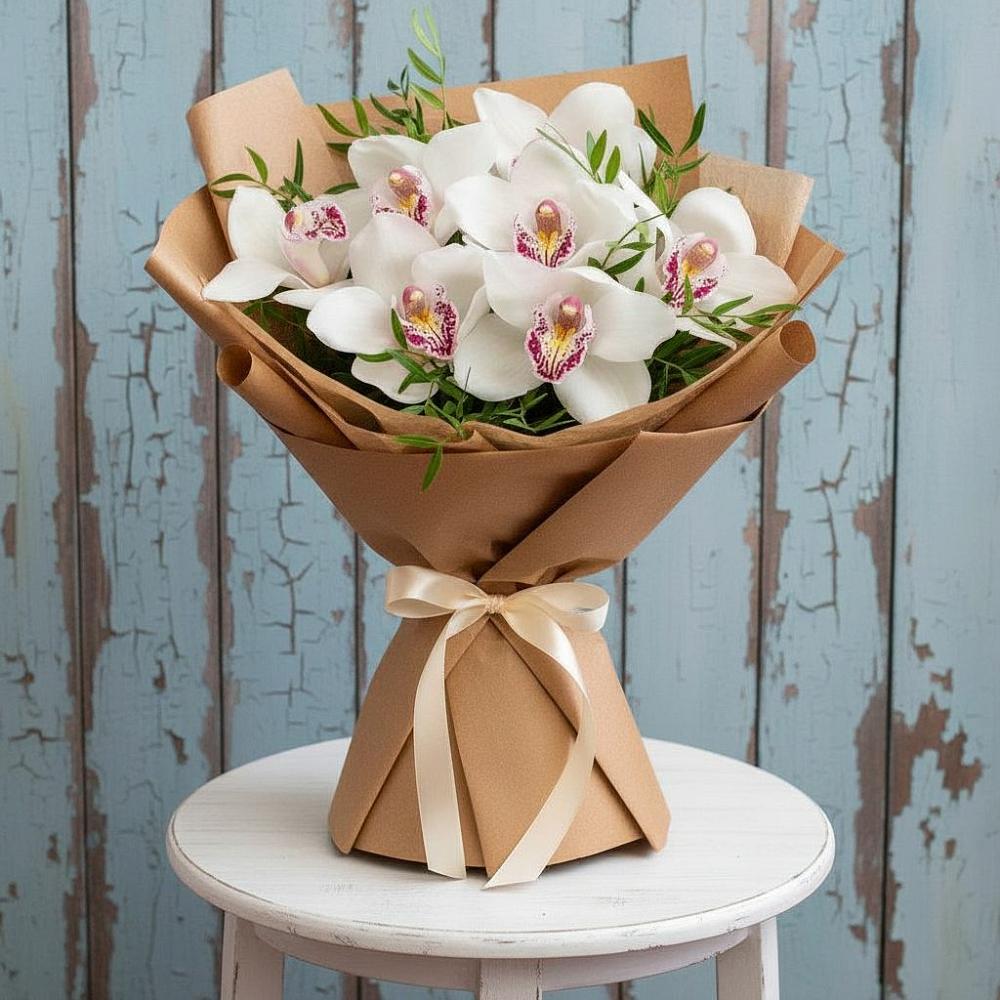 Букет цветов из: Орхидеи и Розы в Бекешевской