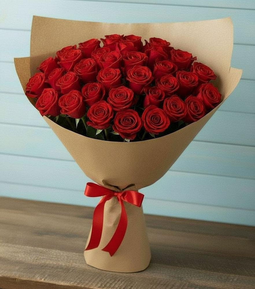 Букет Красные розы Милано в Бекешевской