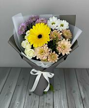 Букет цветов из:  Розы, Герберы и Хризантемы #REPLACE_PRED# Бекешевской