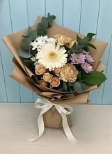 Букет цветов из:  Герберы и Хризантемы в Бекешевской
