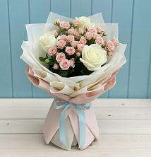 Букет цветов из:  Розы в Бекешевской