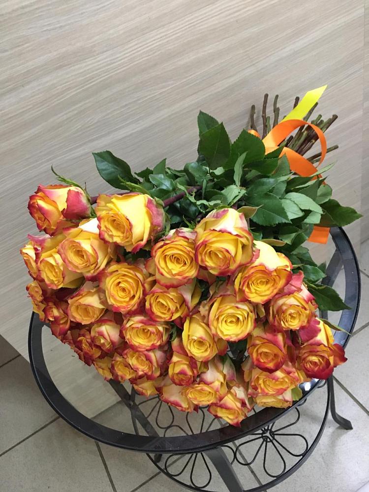 Букет Желтые розы в Бекешевской