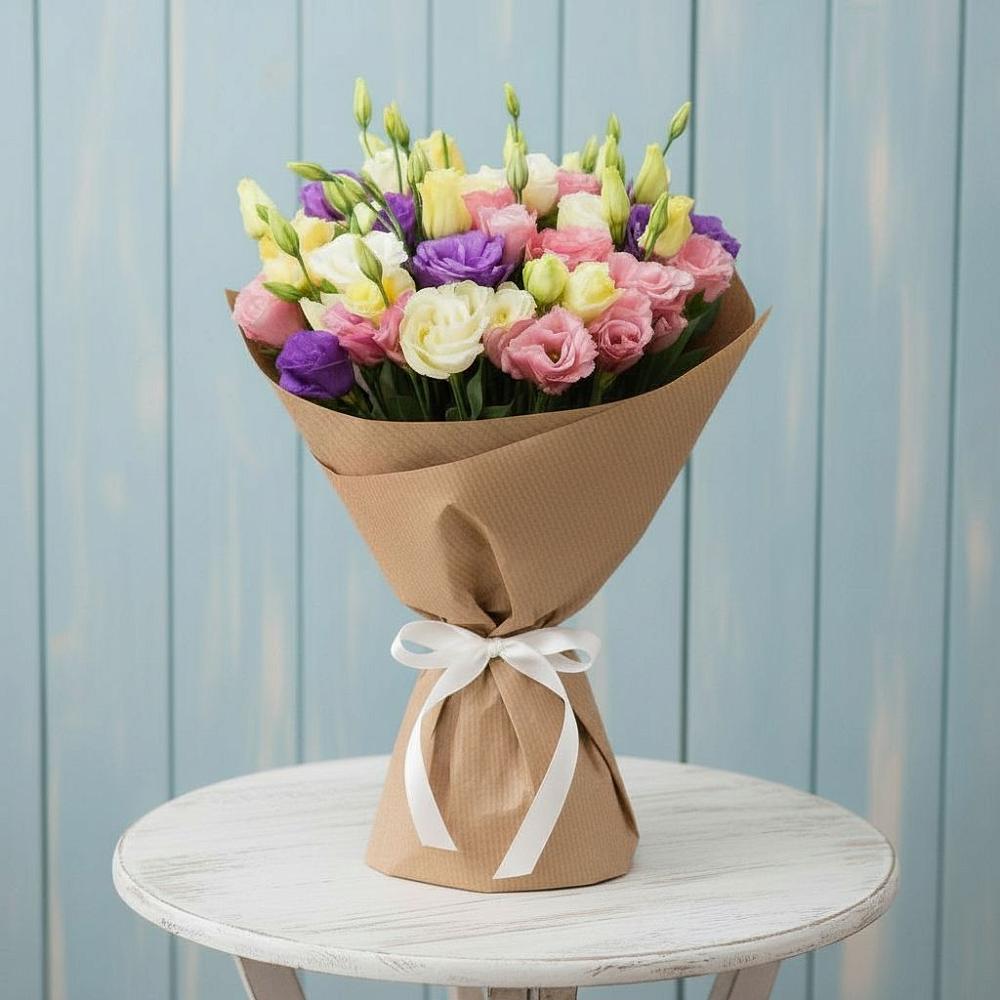 Букет цветов из: Лизиантусы в Бекешевской