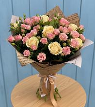 Букет цветов из:  Розы в Бекешевской