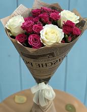 Букет цветов из:  Розы в Бекешевской