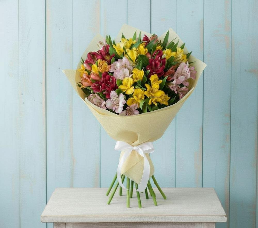 Букет цветов из: Альстромерии в Бекешевской