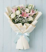 Букет цветов из:  Лилии в Бекешевской
