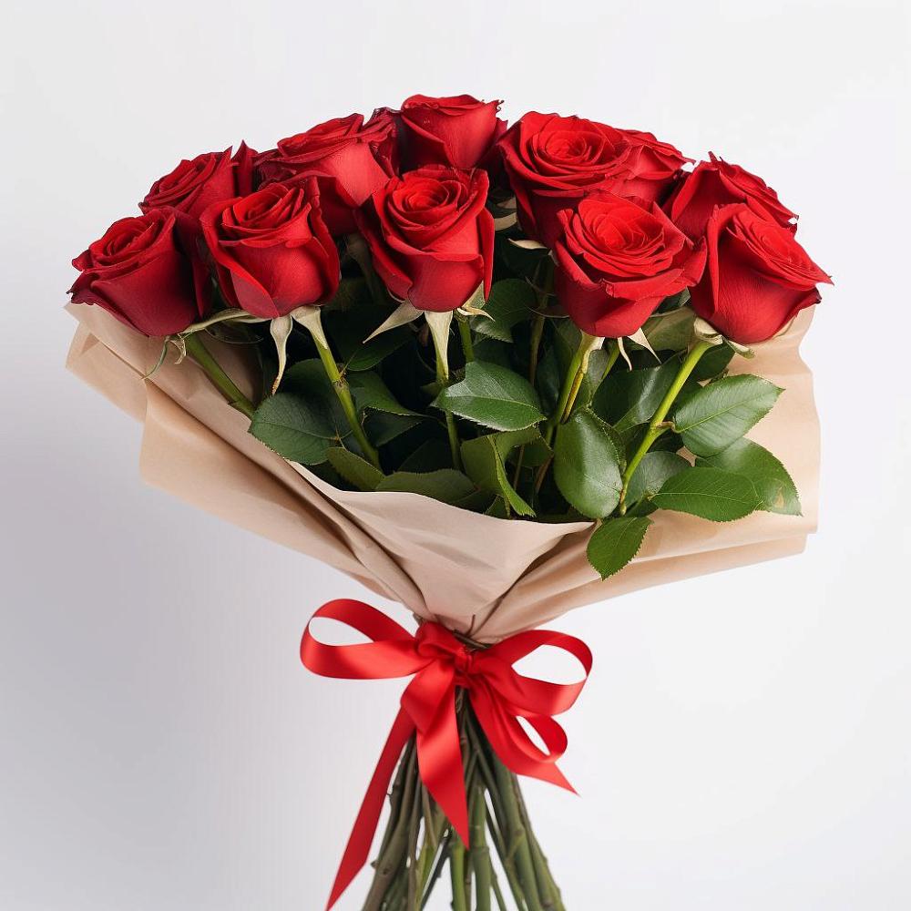 Букет 11 Красных роз Эдлесс Лав в Бекешевской