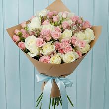 Букет цветов из:  Розы в Бекешевской