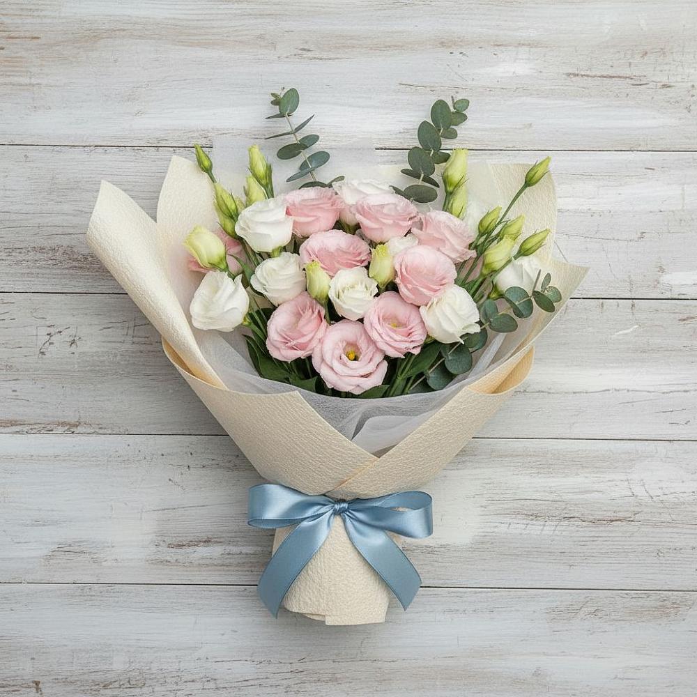 Букет цветов из: Лизиантусы в Бекешевской